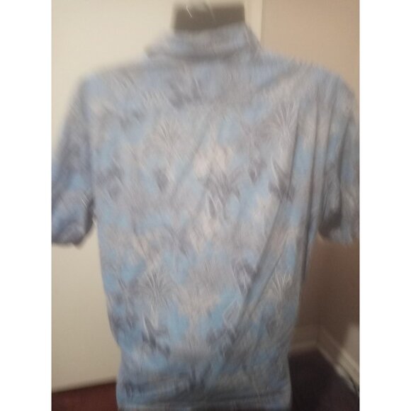 Tori Richard Shirt Men XL Blue Floral Hawaiian Print Button Up Casual Vacation - Picture 6 of 13
